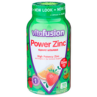 Vitafusion Natural Strawberry Tangerine Power Zinc Gummy Vitamins - 90 Count
