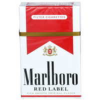 Marlboro Rich Smooth Original Red Label Filter Cigarettes - 20 Count