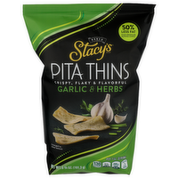 Stacy's Brand Garlic & Herbs Crispy, Flaky & Flavorful Pita Thins - 6.75 Ounce