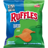 Ruffles Potato Chips Queso Cheese Flavored - 1 Ounce