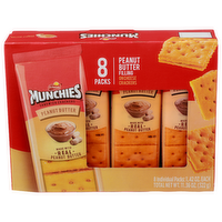 Munchies Peanut Butter Filling On Cheese Crackers Sandwich - 1.42 Ounce - 8 Count