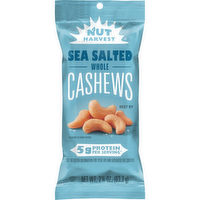 Nut Harvest Whole Cashews Sea Salted 2 1 - 2.25 Ounce