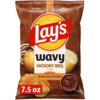 Lay's Wavy Hickory BBQ Flavored Potato Chips - 7.5 Ounce