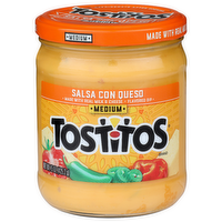 Tostitos Medium Salsa Con Queso - 15 Ounce