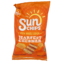 Sun Chips Harvest Cheddar Flavored Whole Grain Snacks - 7 Ounce