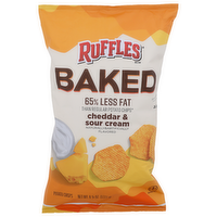 Ruffles Brand Cheddar & Sour Cream Baked 65% Less Fat - 6.25 Ounce