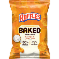 Ruffles Baked Cheddar & Sour Cream Flavored Potato Chips - 6.25 Ounce
