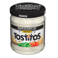 Tostitos Medium Dip Queso Blanco Naturally & Artificially Flavored - 15 Ounce
