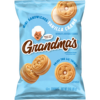 Grandma's Mini Sandwiches Cookies Vanilla Creme Naturally & Artificially Flavored - 3 Ounce