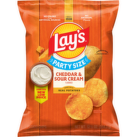 Lay's Family Size Cheddar & Sour Cream Potato Chips - 12.5 Ounce