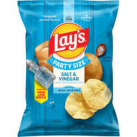 Lay's  Party Size Salt & Vinegar Flavored Potato Chips - 12.5 Ounce