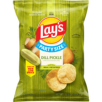 Lay's  Party Size Dill Pickle Flavored Potato Chips - 12.5 Ounce