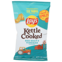 Lay's Kettle Cooked Sea Salt & Vinegar Potato Chips - 8 Ounce