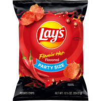 Lay's Party Size Flamin' Hot Flavored Potato Chips - 12.5 Ounce