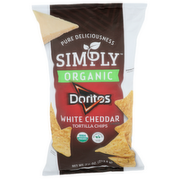 Simply Doritos White Cheddar Flavored Tortilla Chips - 7.5 Ounce