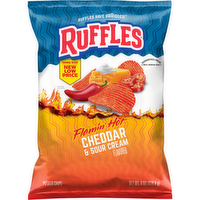 Ruffles Potato Chips Flamin' Hot Cheddar & Sour Cream Flavored - 8 Ounce