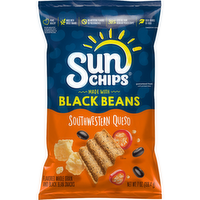 SunChips Whole Grain And Black Bean Snacks Southwestern Queso Flavored - 7 Ounce