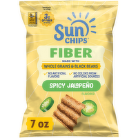 SunChips Whole Grain And Black Bean Snacks Spicy Jalapeno Flavored - 7 Ounce