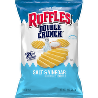 Ruffles Double Crunch Salt & Vinegar Flavored Potato Chips - 7.25 Ounce