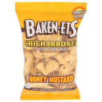 Baken-Ets Honey Mustard Flavored Fried Pork Skins Chicharrones - 4 Ounce