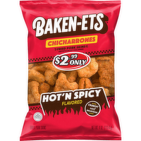 Baken-ets Chicharrones Fried Pork Skins Hot'n Spicy Flavored - 4 Ounce