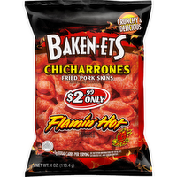 Baken-ets Chicharrones Fried Pork Skins Flamin' Hot Flavored - 4 Ounce - 1 Count