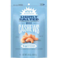 Nut Harvest Whole Cashews Lightly Salted 4 3 - 4.75 Ounce
