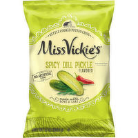 Miss Vickie's Potato Chips Spicy Dill Pickle Flavored - 8 Ounce