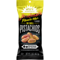 Nut Harvest No Shell Pistachios Flamin' Hot Flavored - 2 Ounce