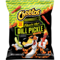 Cheetos  Crunchy Flamin' Hot Dill Pickle Cheese Flavored Snacks - 8.5 Ounce