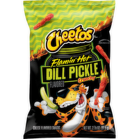 Cheetos  Crunchy Flamin' Hot Dill Pickle Cheese Flavored Snacks - 2.88 Ounce