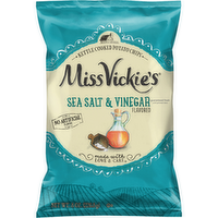 Miss Vickie's Kettle Cooked Potato Chips Sea Salt & Vinegar Flavored - 8 Ounce