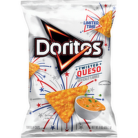 Doritos Twisted Tortilla Chips Queso Artificial Flavored - 9 Ounce
