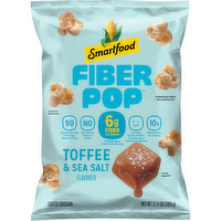 Smartfood Fiber Pop Toffee And Sea Salt Flavored Popcorn - 5.75 Ounce