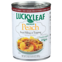 Lucky Leaf Peach Premium Fruit Filling Or Topping - 21 Ounce