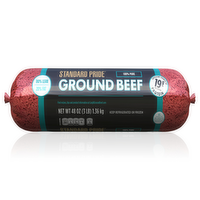 Standard Pride® 80% Lean__20% Fat, Ground Beef Roll - 3 Pound