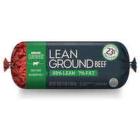 Our Certified 93% Lean / 7% Fat, Ground Beef Roll - 1 Pound