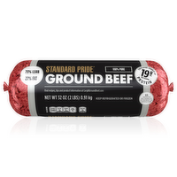 Standard Pride® 73% Lean__27% Fat, Ground Beef Roll - 2 Pound