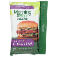 Morning Star Farms Spicy Black Bean Veggie Burgers - 2.375 Ounce - 4 Count