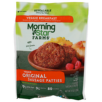 Morning Star Farms Veggie Breakfast Original Sausage Patties - 1.333 Ounce - 6 Count