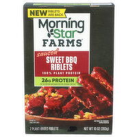 MORNINGSTAR FARMS Sauced Riblet Meatless Swt BBQ - 5 Ounce - 2 Count