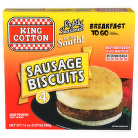 King Cotton Sausage Biscuits - 3.5 Ounce - 4 Count