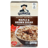 Quaker Maple & Brown Sugar Instant Oatmeal - 1.51 Ounce - 10 Count