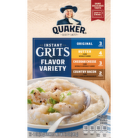 Quaker Instant Grits Flavor Variety - 12 Ounce