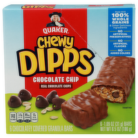 Quaker Chocolate Chip Chewy Dipps - 1.083 Ounce - 6 Count