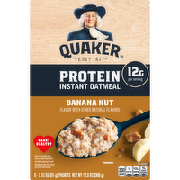 Quaker Protein Instant Oatmeal Banana Nut - 12.9 Ounce
