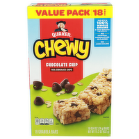 Quaker Chocolate Chip Chewy Value Pack - 0.844 Ounce - 18 Count