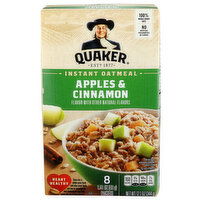 Quaker Apples & Cinnamon Instant Oatmeal - 1.513 Ounce - 8 Count