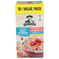 Quaker Fruit & Cream Instant Oatmeal - 1.056 Ounce - 18 Count