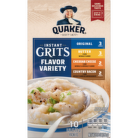 Quaker Instant Grits Flavor Variety - 9.8 Ounce
